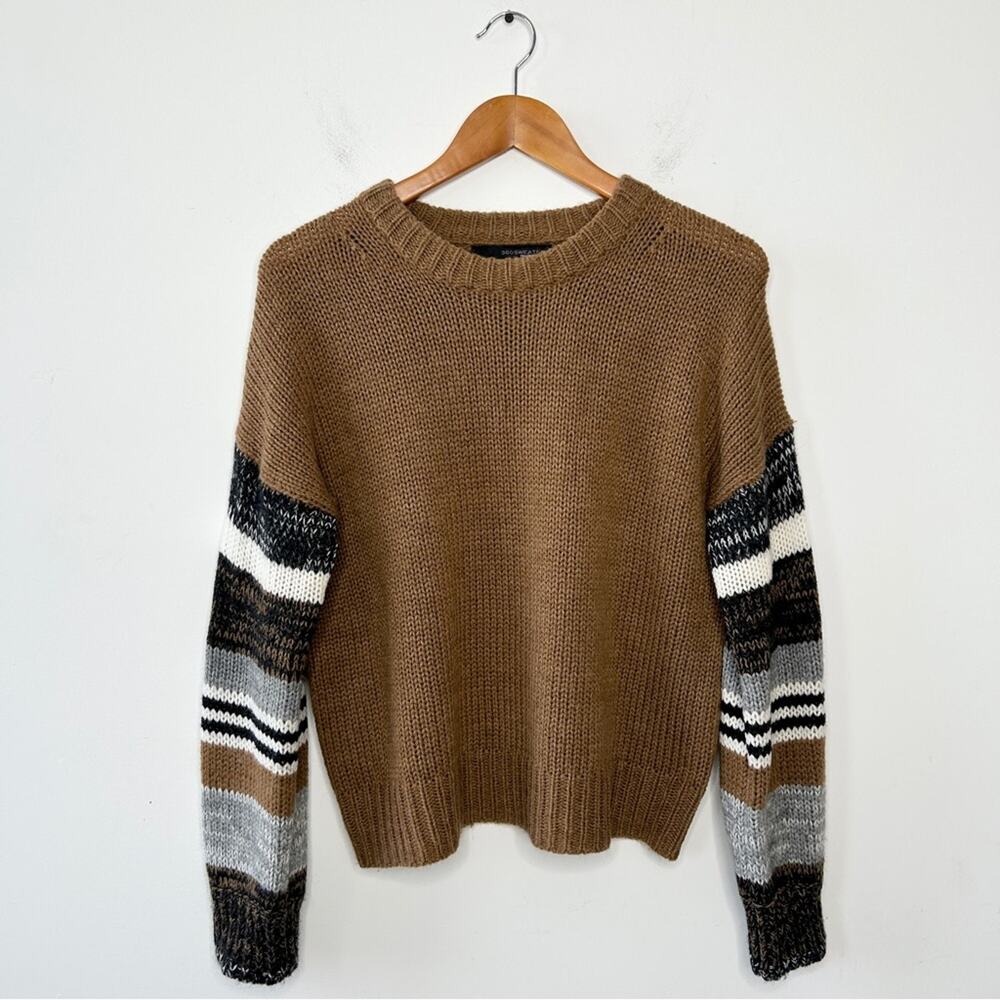 360 SWEATER Womens Size Small Merino Wool Alpaca Twee Chunky Earthy Cozy Winter - Picture 2 of 8